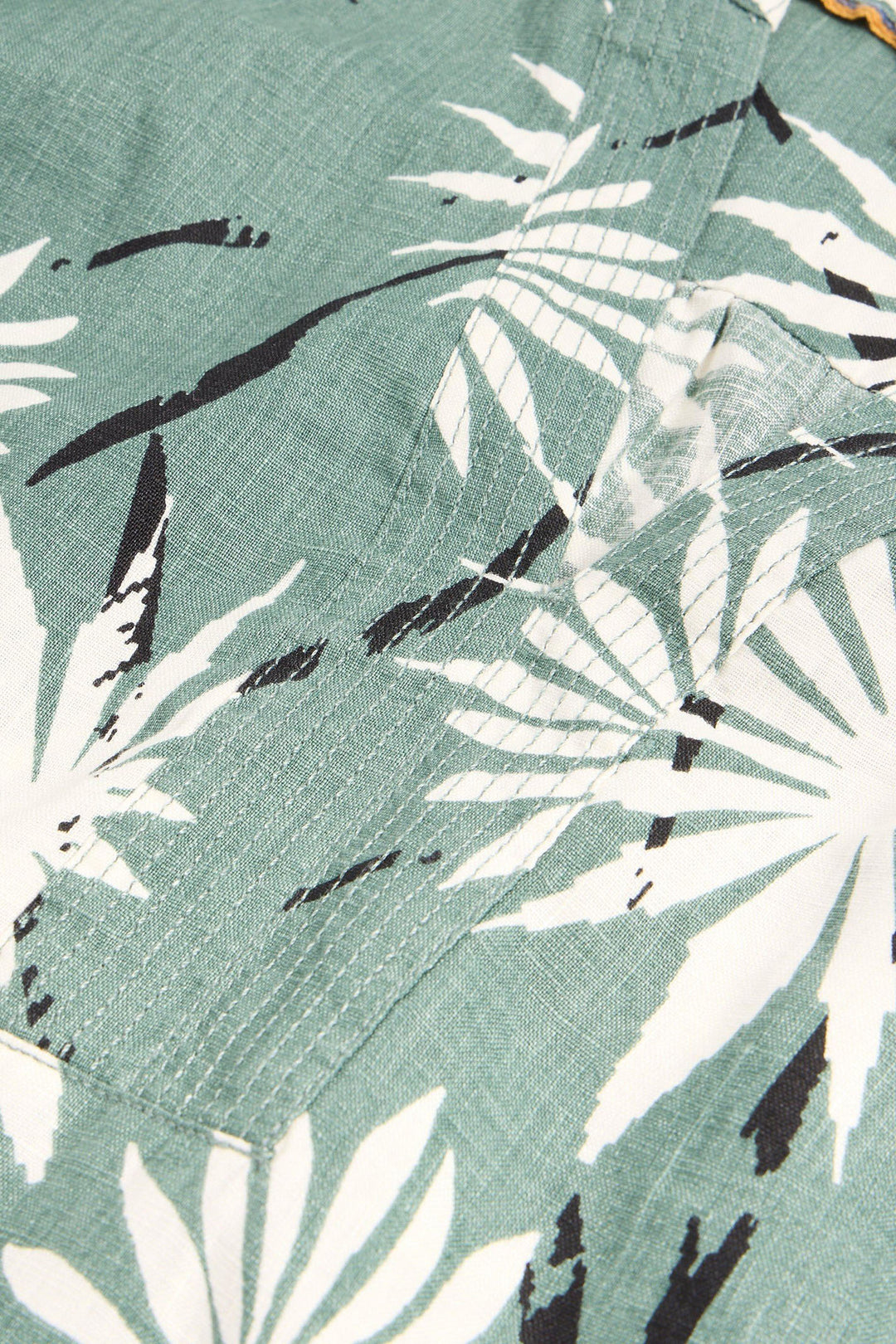 White Stuff 440452 June Green Print Linen Shift Dress - Shirley Allum Boutique