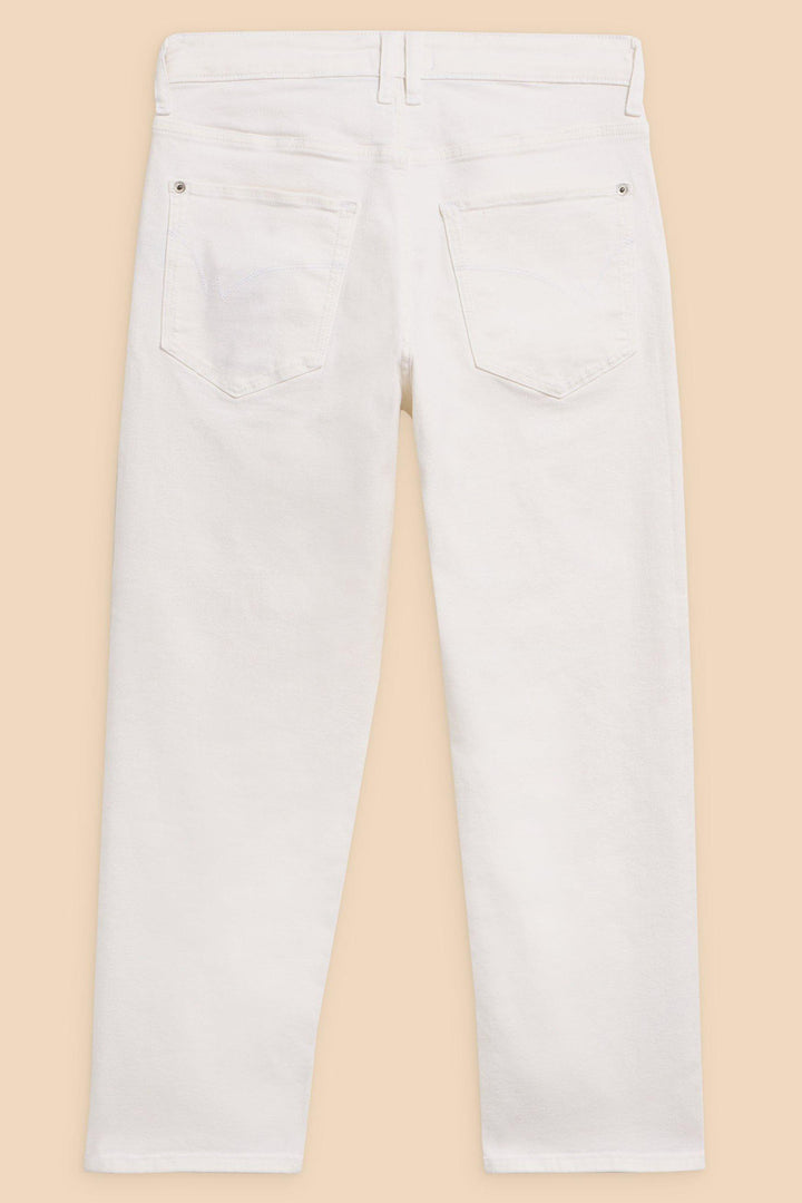 White Stuff 440996 Blake Natural White Straight Crop Jeans - Shirley Allum Boutique