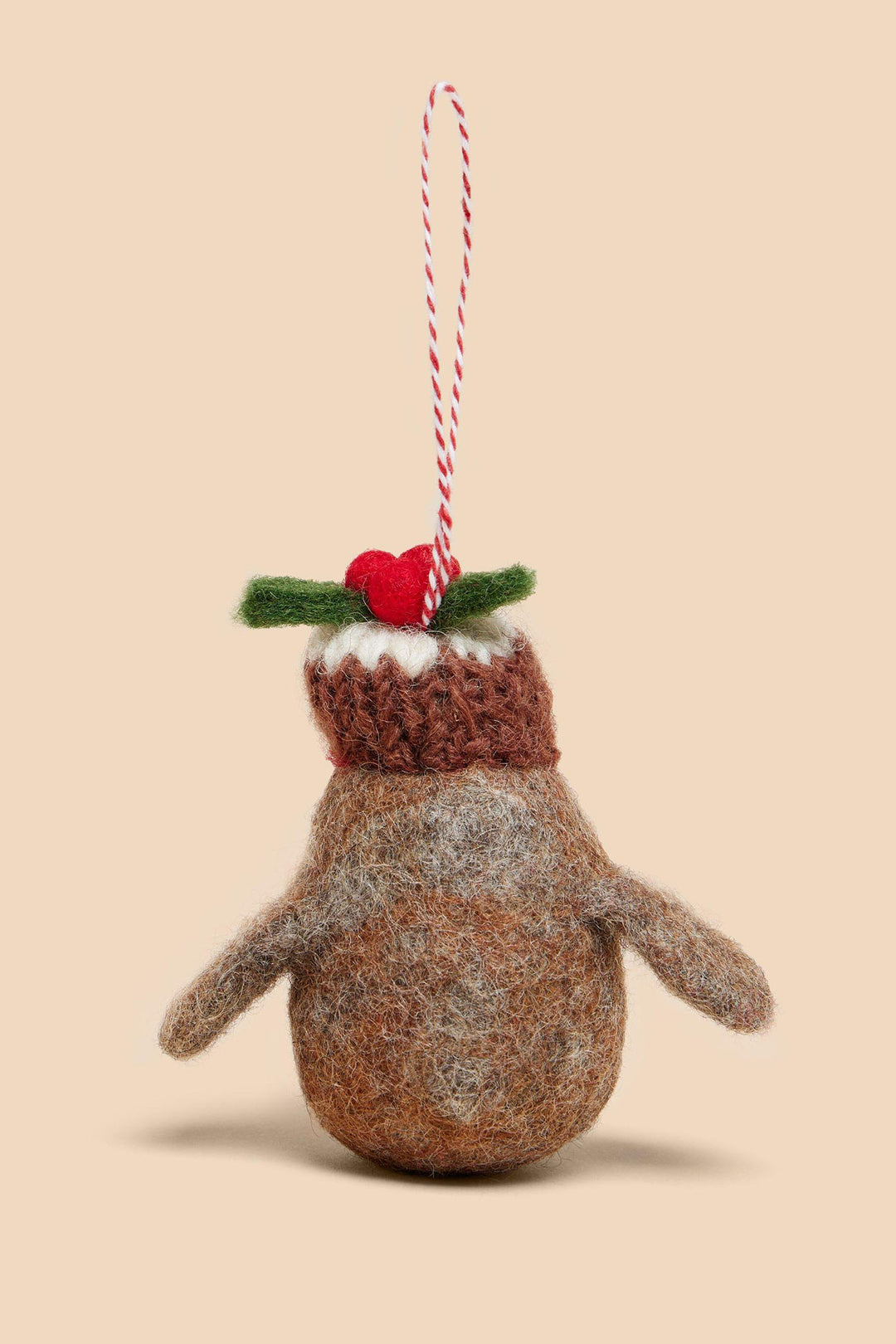 White Stuff 441215 Brown MLT Christmas Robin Hanging Decoration - Shirley Allum Boutique