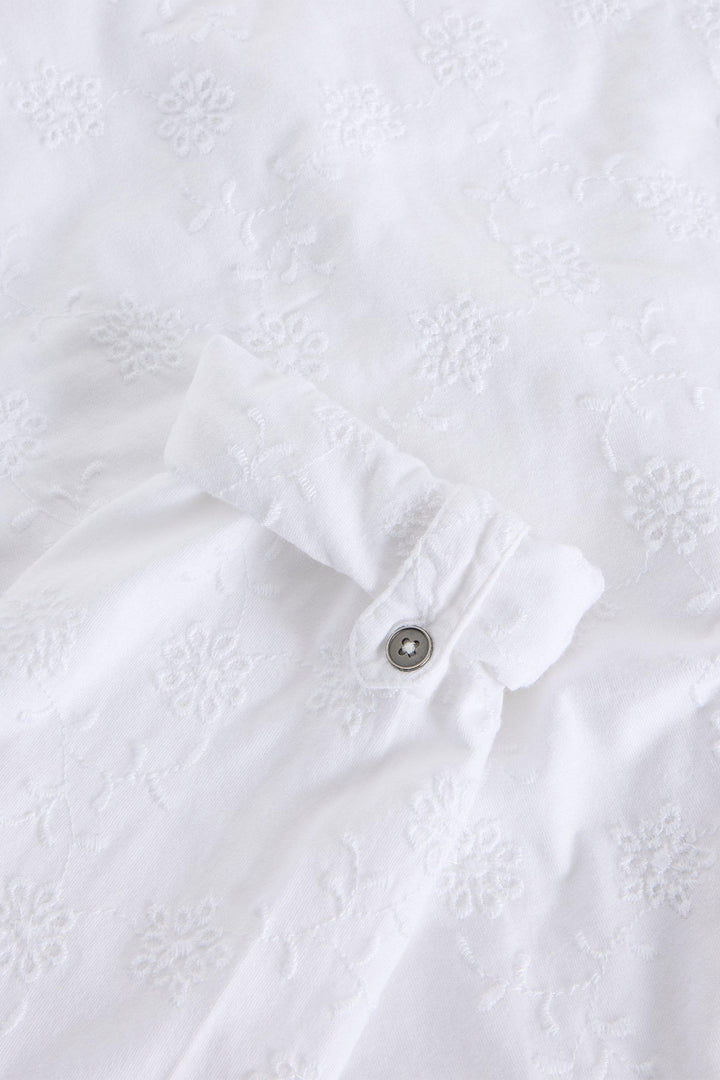 White Stuff Shirt Annie Broidery White Jersey 442979 - Shirley Allum Boutique