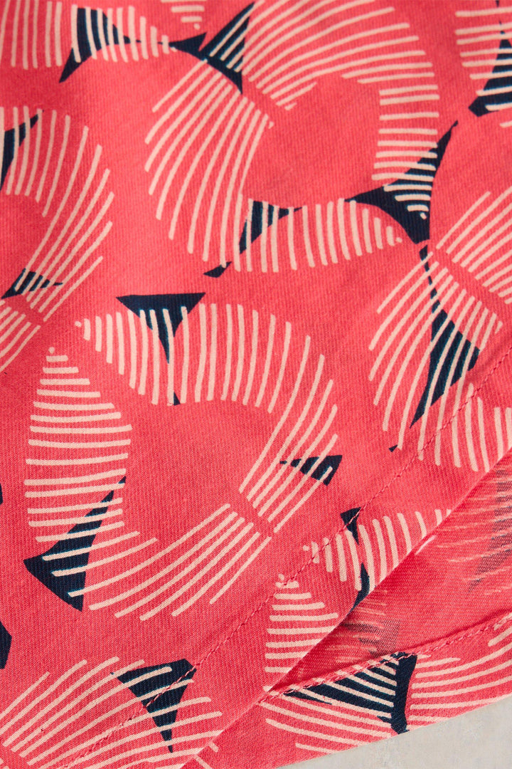 White Stuff Sophie Organic Cotton Shirt Red Print 441454 - Shirley Allum Boutique