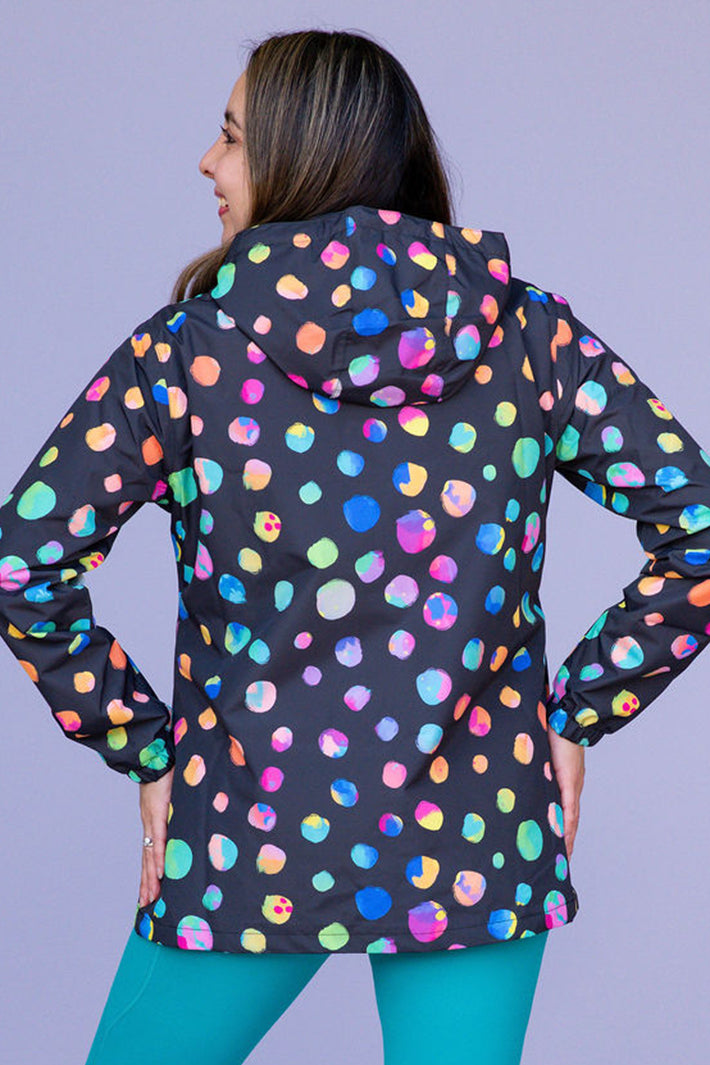 Wilderly CLR-NPO Night Navy Polka Classic Raincoat