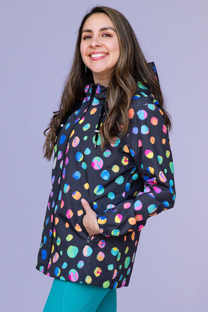 Wilderly CLR-NPO Night Navy Polka Classic Raincoat