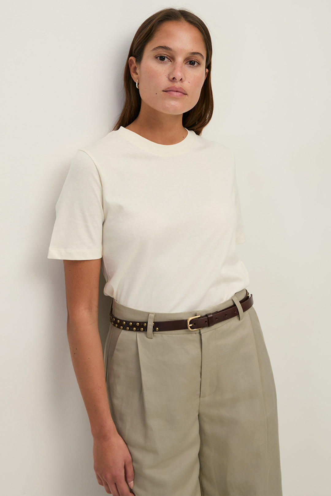 Yerse 44001 Ecru Organic Cotton T-Shirt O-LINE44