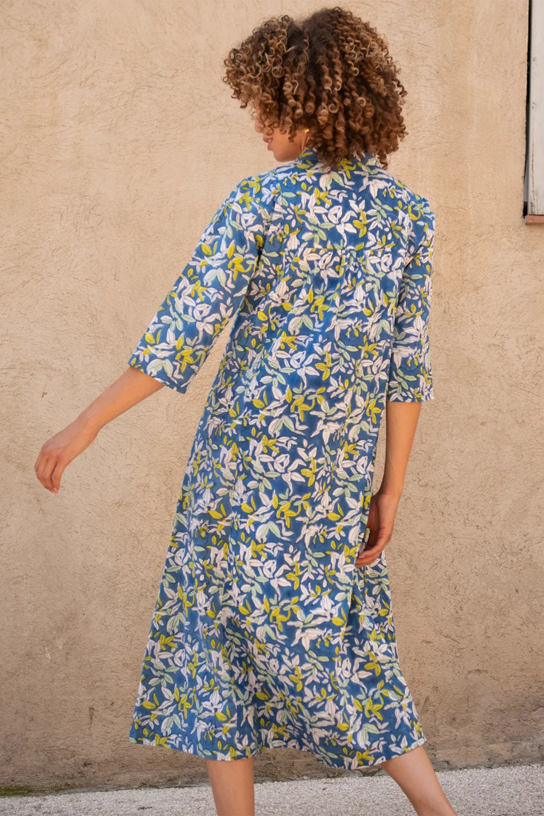 Zen Ethic VR6157 Mia Blue Figuieres Organic Cotton Dress