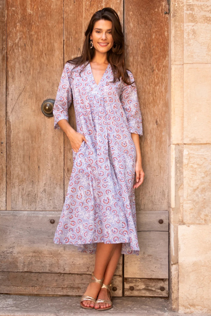 Zen Ethic VR6158 Mia Lilac Eze Organic Cotton Dress