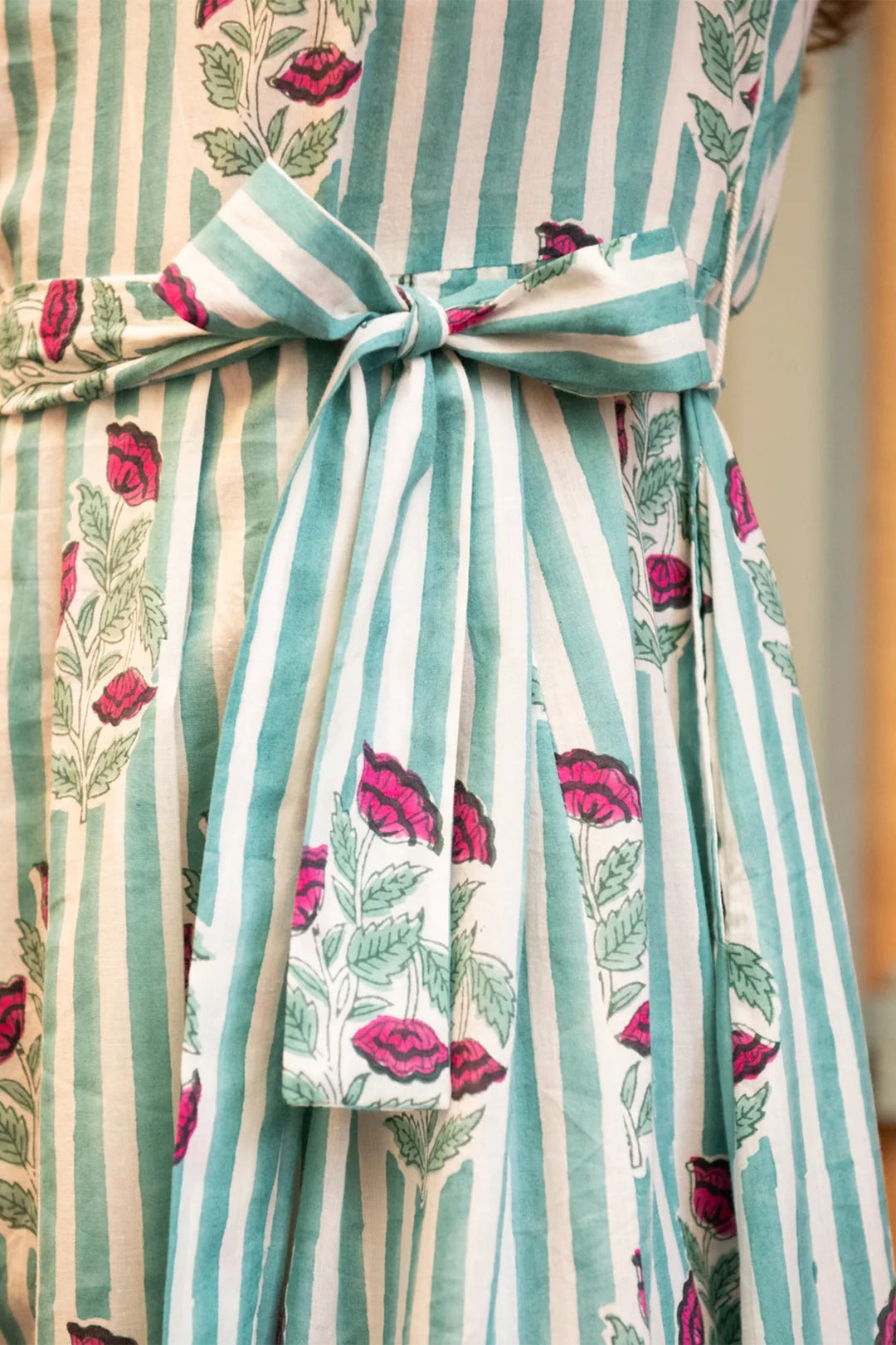 Zen Ethic VR6166 Rose Green Beaulieu Organic Cotton Dress