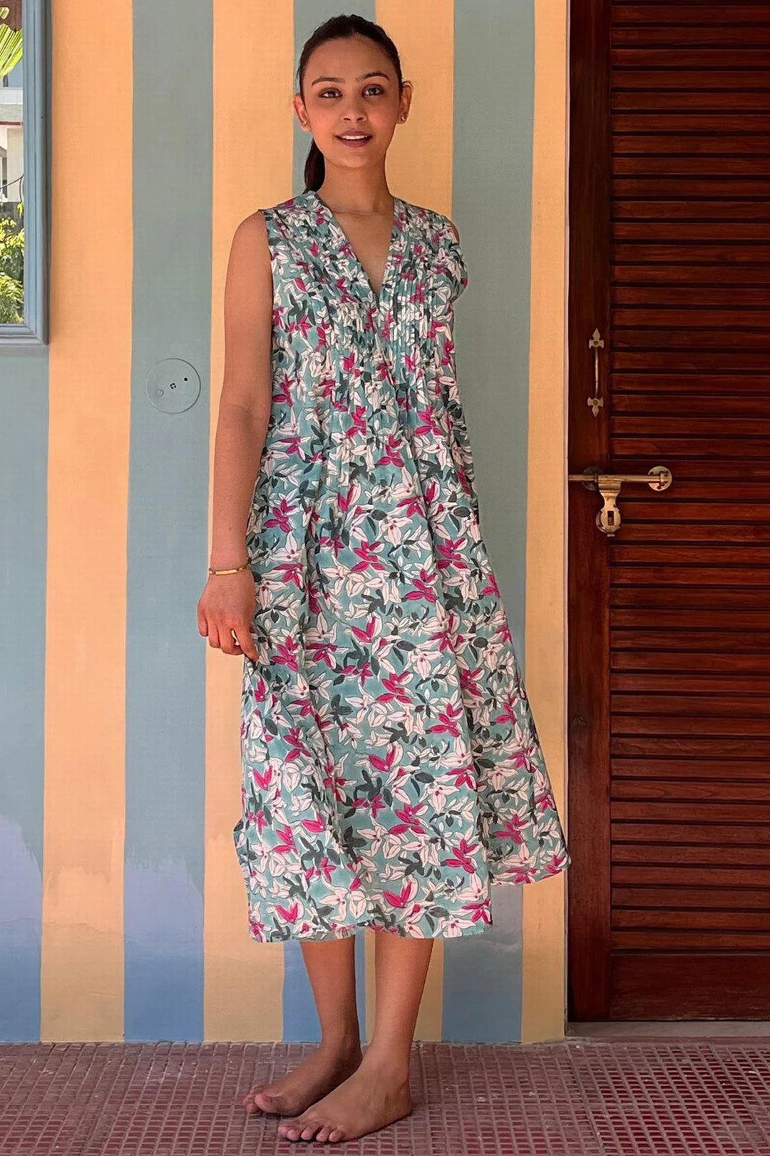 Zen Ethic VR6314 Amy Green Figuieres Organic Cotton Dress