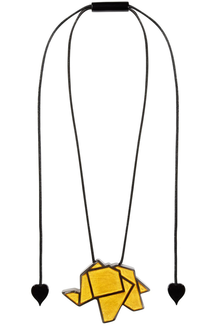 Zsiska Origami Gold Pendant Necklace 9440201G00PQ00