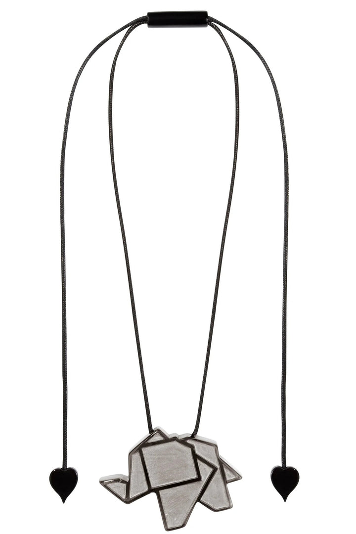 Zsiska Origami Silver Pendant Necklace 9440201S00PQ00