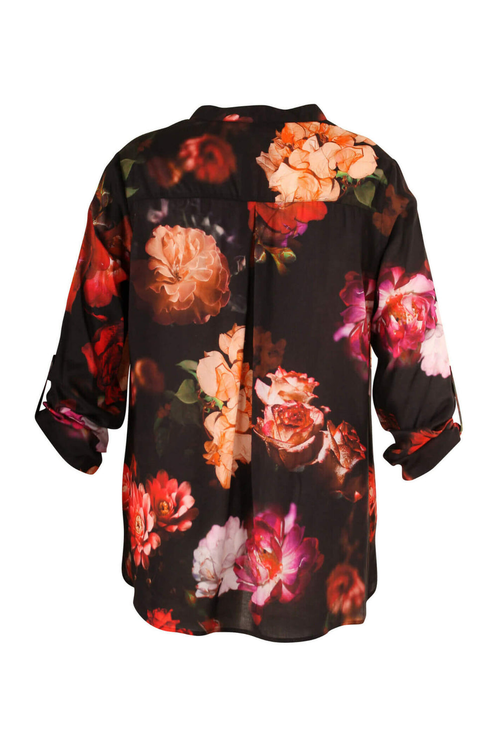 Doris Streich 214340 80 Black Floral Shirt Blouse - Shirley Allum