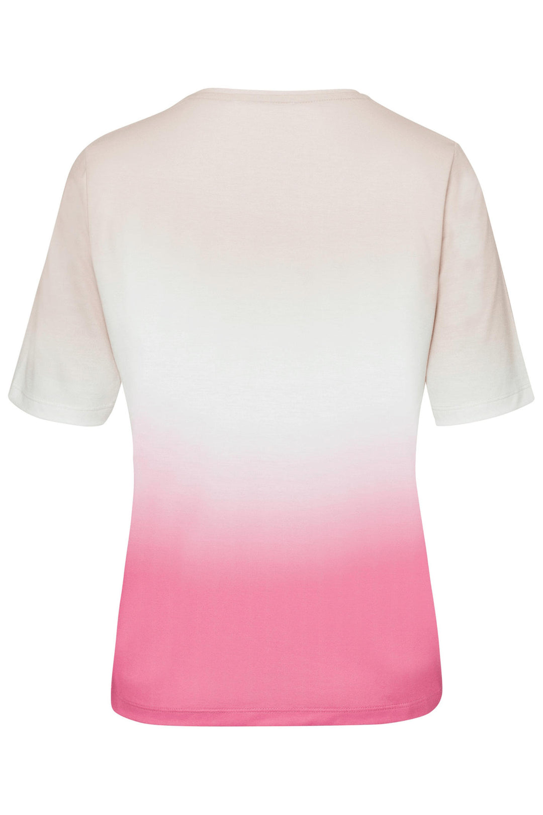 Frank Walder 103450 Pink Flower Print T-Shirt - Shirley Allum Boutique