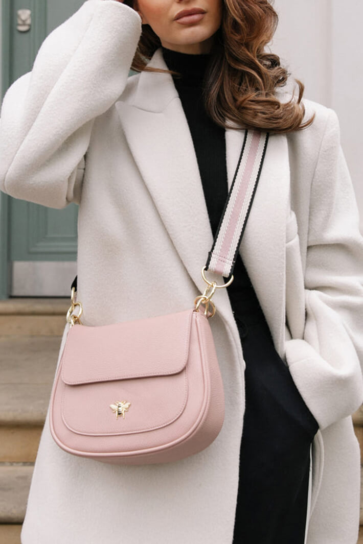 Alice Wheeler AW5684 Pink Ascot Saddle Bag - Shirley Allum Boutique