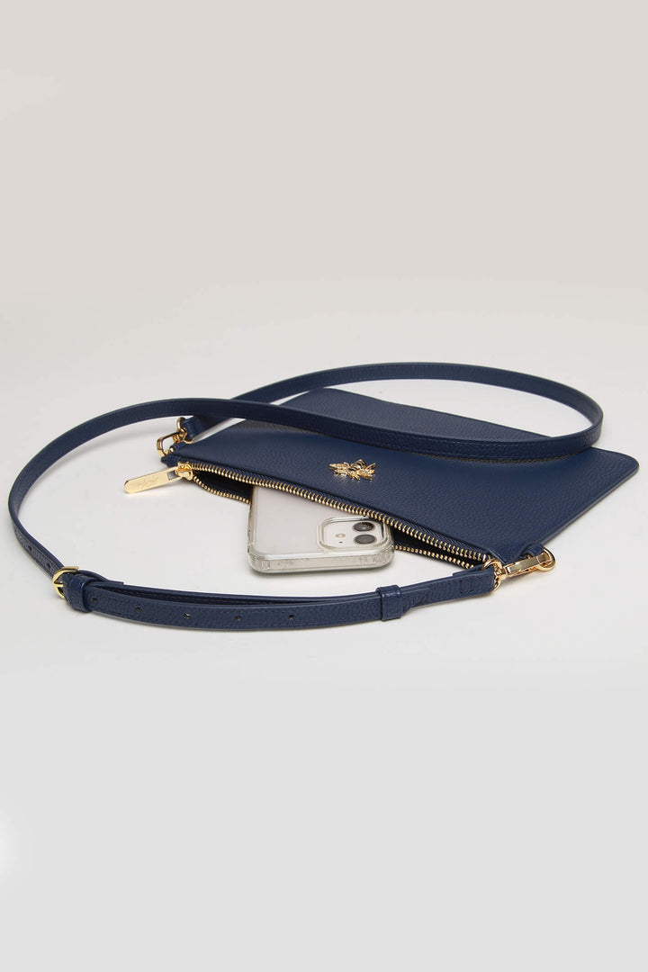 Alice Wheeler AW5752 Navy Ealing PhoneCluch Pouch Bag - Shirley Allum Boutique