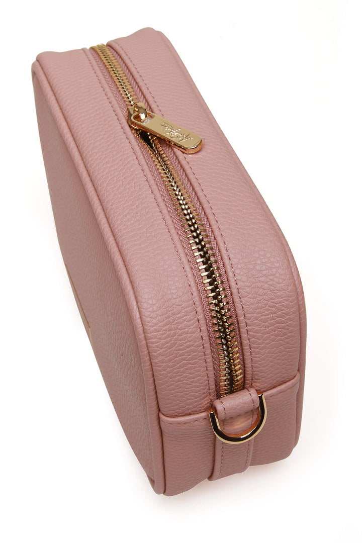 Alice Wheeler AW5762 Pink Mini Mayfair With Webbing Strap Bag - Shirley Allum Boutique