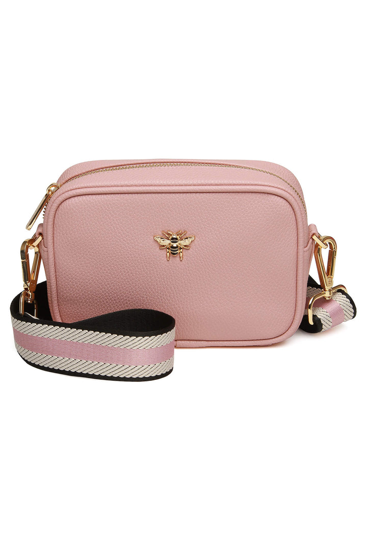 Alice Wheeler AW5762 Pink Mini Mayfair With Webbing Strap Bag - Shirley Allum Boutique