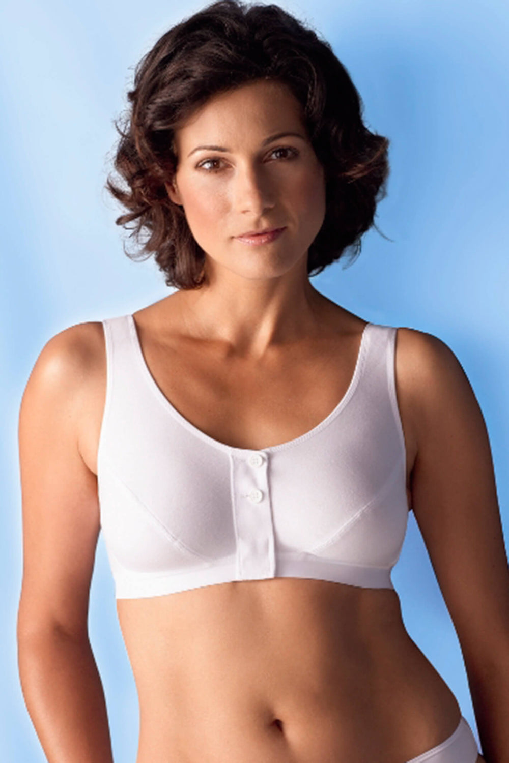 Anita 5315X 006 Isra White Front Closure Mastectomy Post Operative Bra - Shirley Allum Boutique
