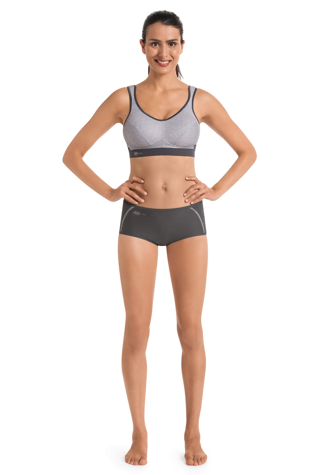 Anita 5527.254 Active Extreme Control Heather Grey Sports Bra - Shirley Allum Boutique