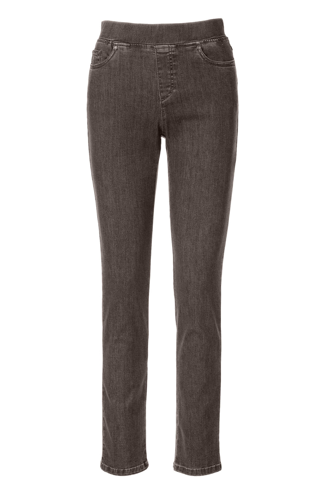 Anna Montana 1002 Angelika 182 Nougat Brown Slim Fit Pull On Jeans - Shirley Allum Boutique