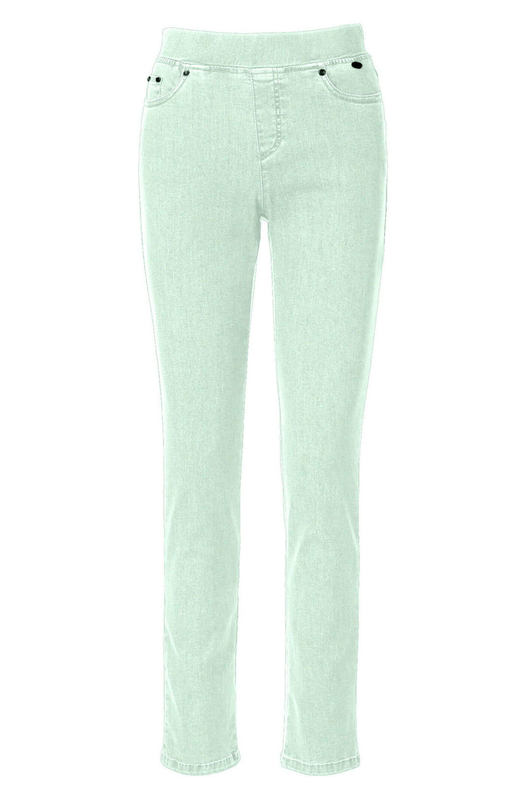 Anna Montana Angelika 1001 130 Mint Green Pull-On Jeans - Shirley Allum Boutique