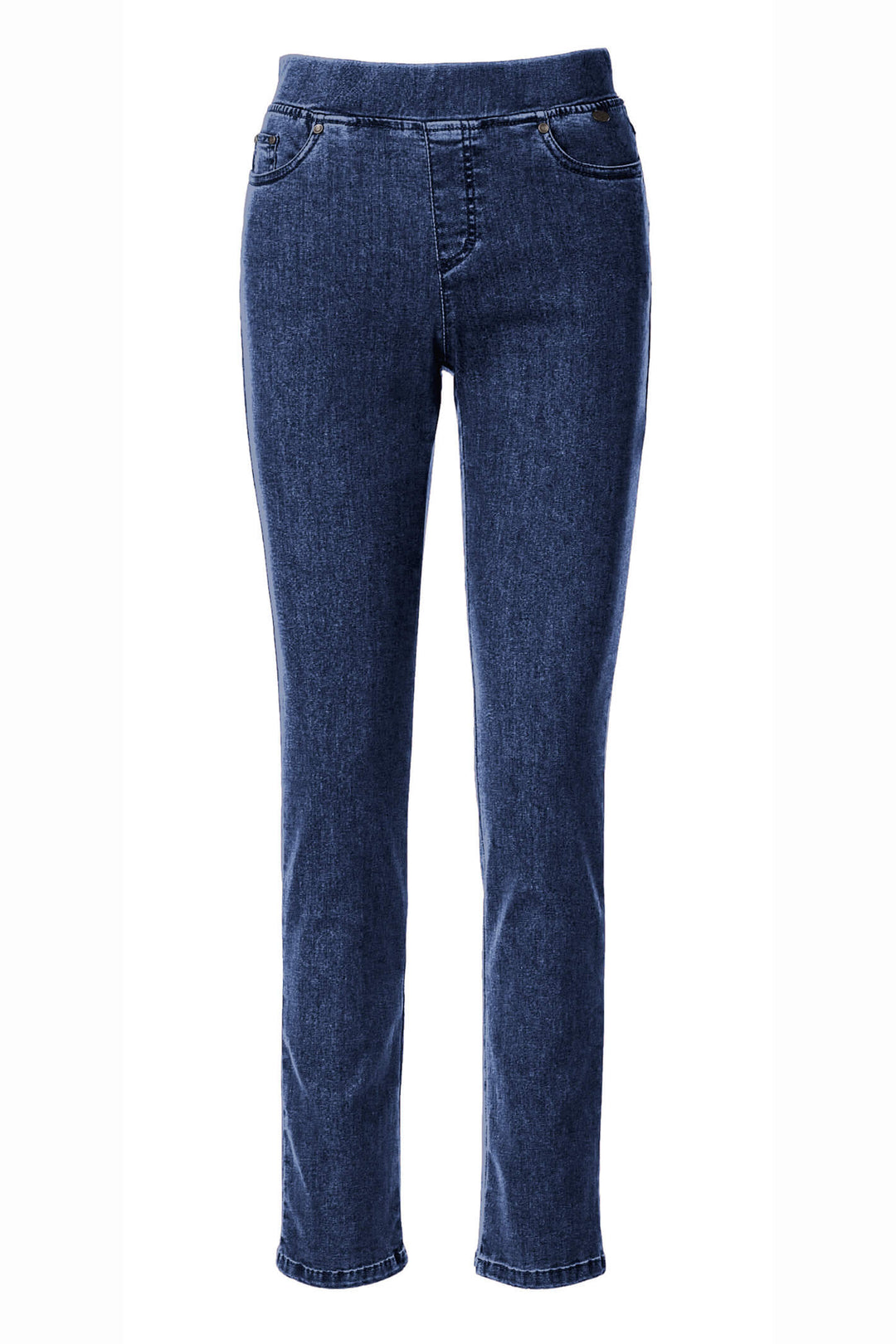 Anna Montana Angelika 1001 48 Stone Wash Slim Fit Pull-On Jeans - Shirley Allum Boutique
