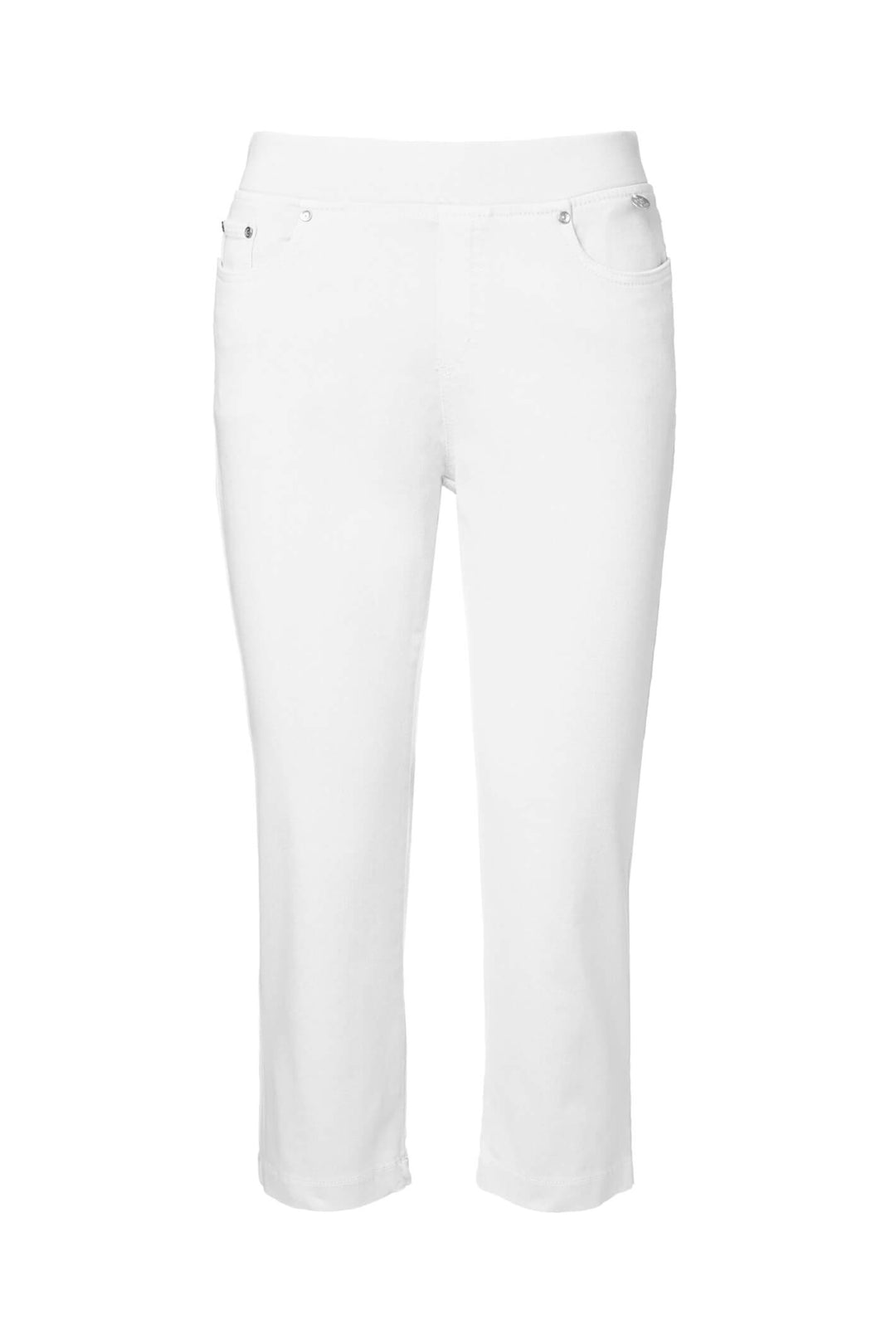 Anna Montana Angelika 1016 Jump White Cropped Jean - Shirley Allum Boutique