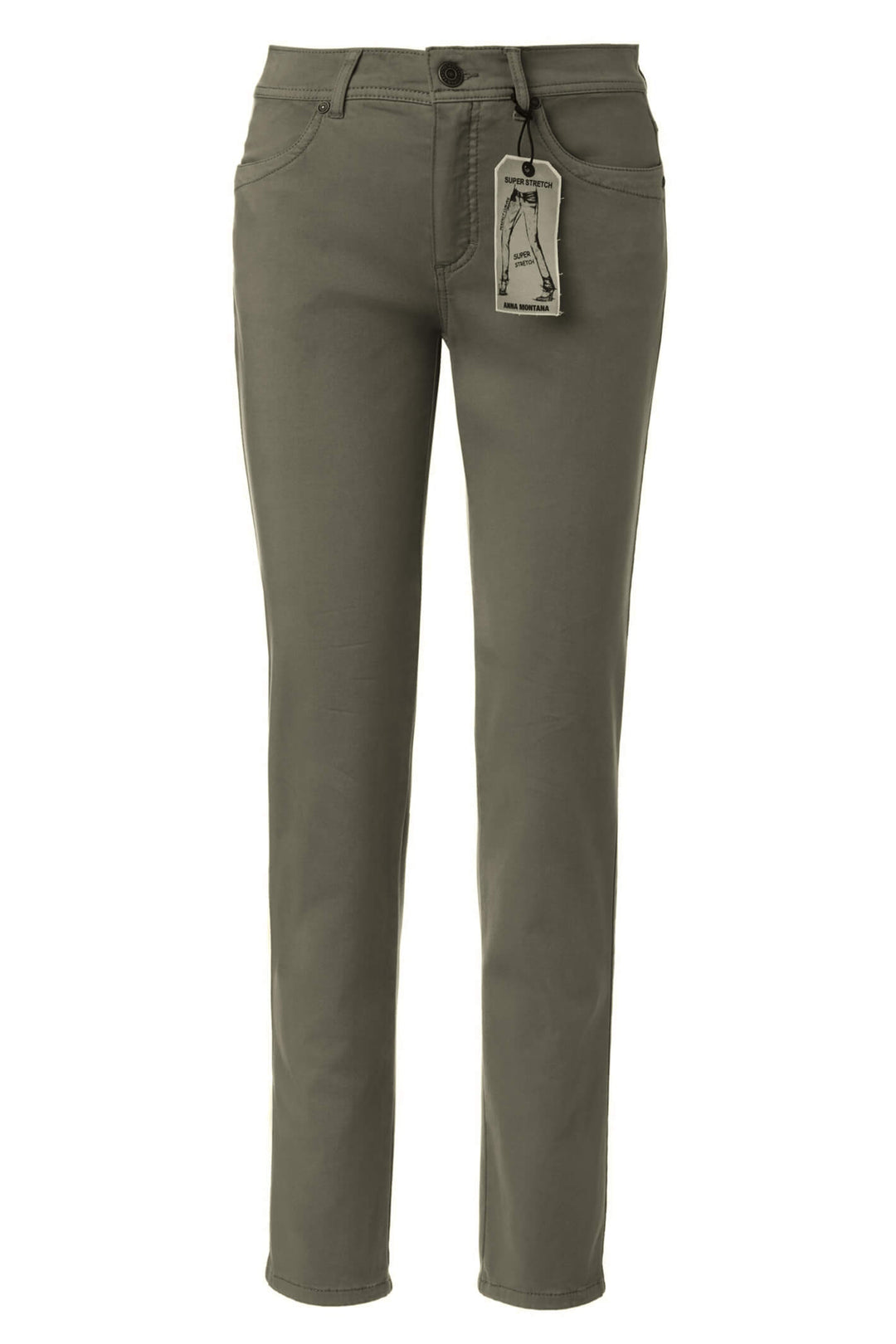 Anna Montana Angelika 1968 Oliva Green 120 Jeans - Shirley Allum Boutique