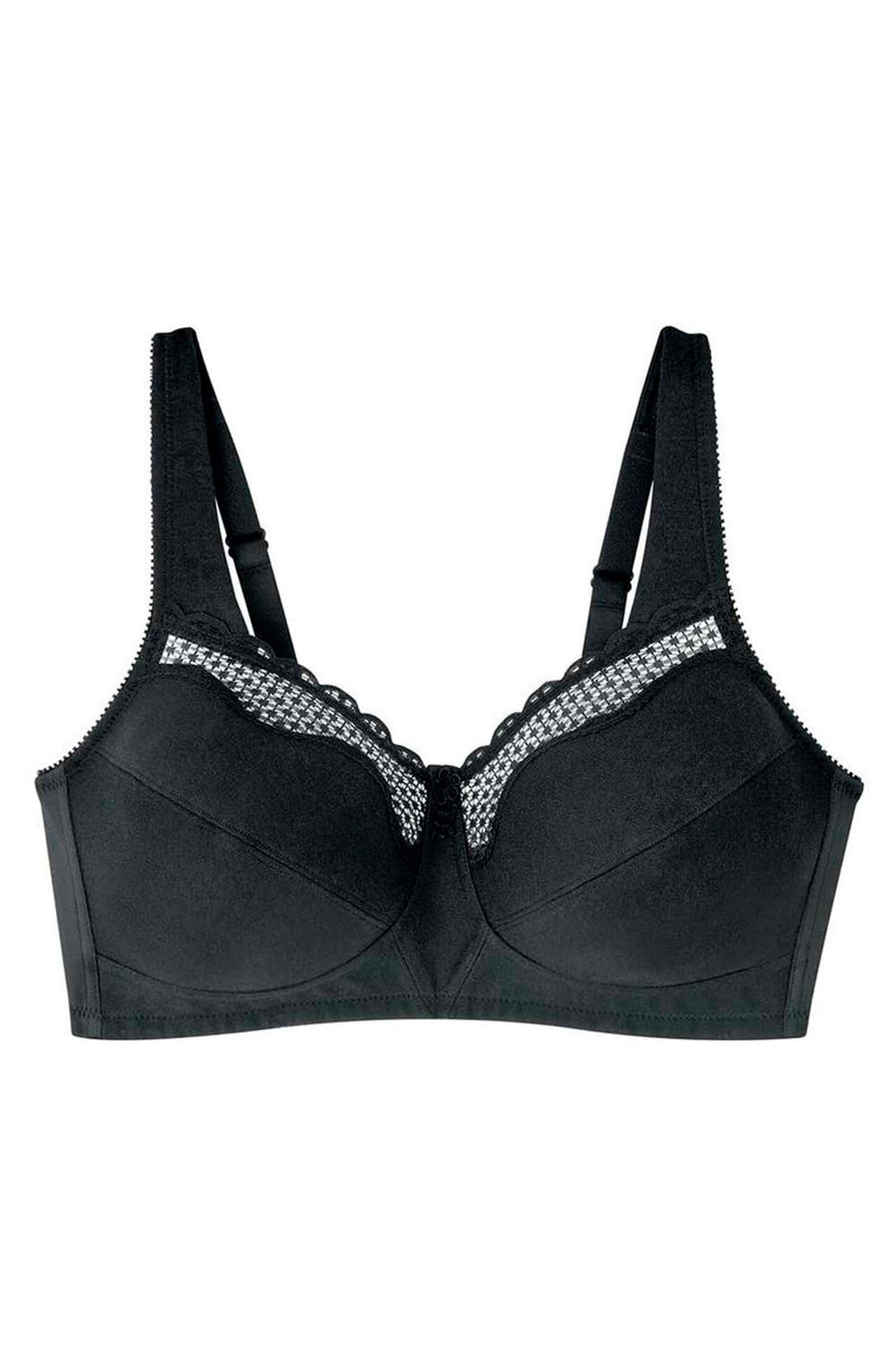 Bestform 535 Black Cotton Comfort Bra - Shirley Allum Boutique