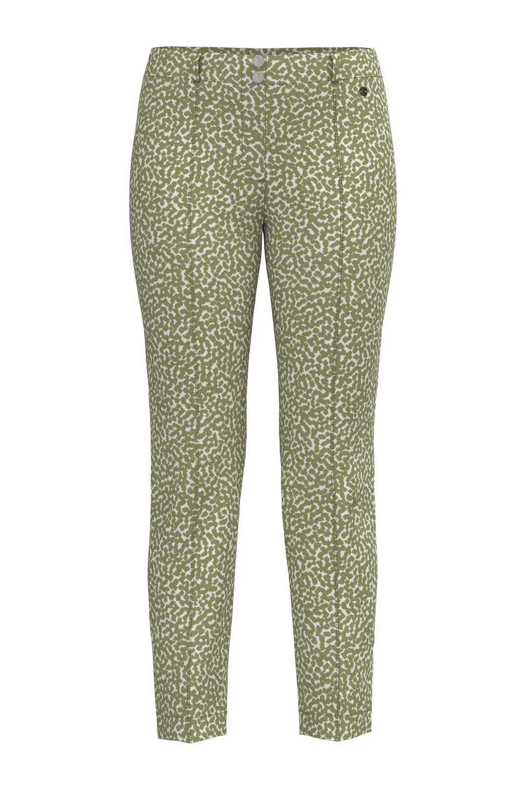 Bianca 80031 Slana Green Mix Print Trousers - Shirley Allum Boutique