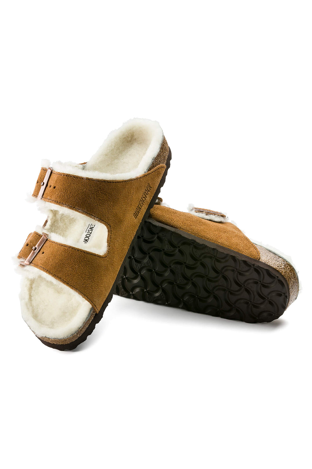 Birkenstock Arizona 1001128 Shearling Mink Regular Fit Slipper - Shirley Allum Boutique