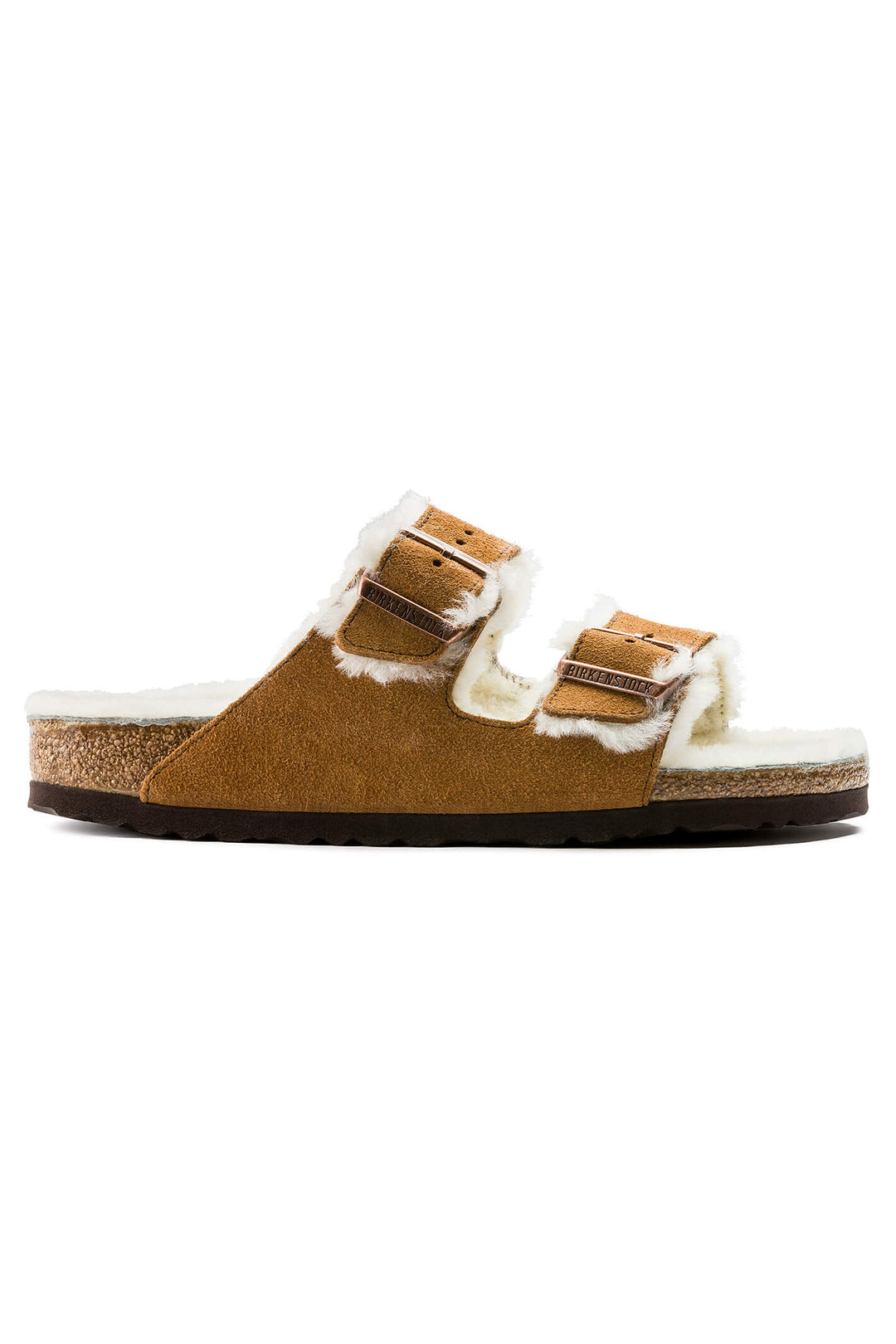 Birkenstock Arizona 1001128 Shearling Mink Regular Fit Slipper - Shirley Allum Boutique