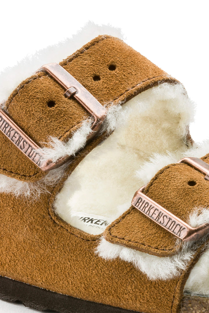 Birkenstock Arizona 1001128 Shearling Mink Regular Fit Slipper - Shirley Allum Boutique