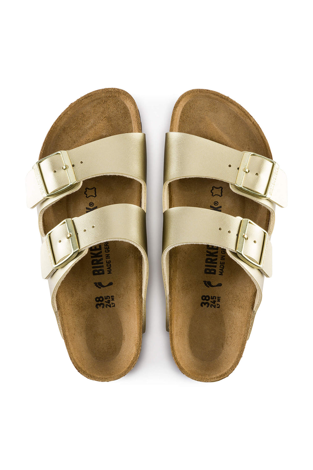 Birkenstock Arizona 1016110 Gold Regular Fit Sandal - Shirley Allum Boutique