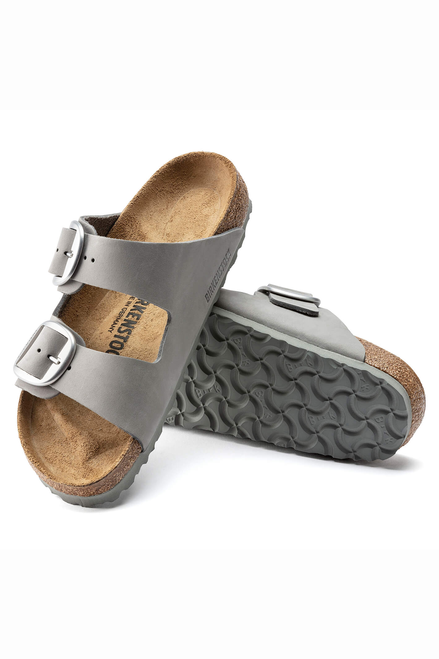 Birkenstock Arizona BIg Buckle 1022154 Nubuck Dove Grey Narrow Fit San Shirley Allum Boutique