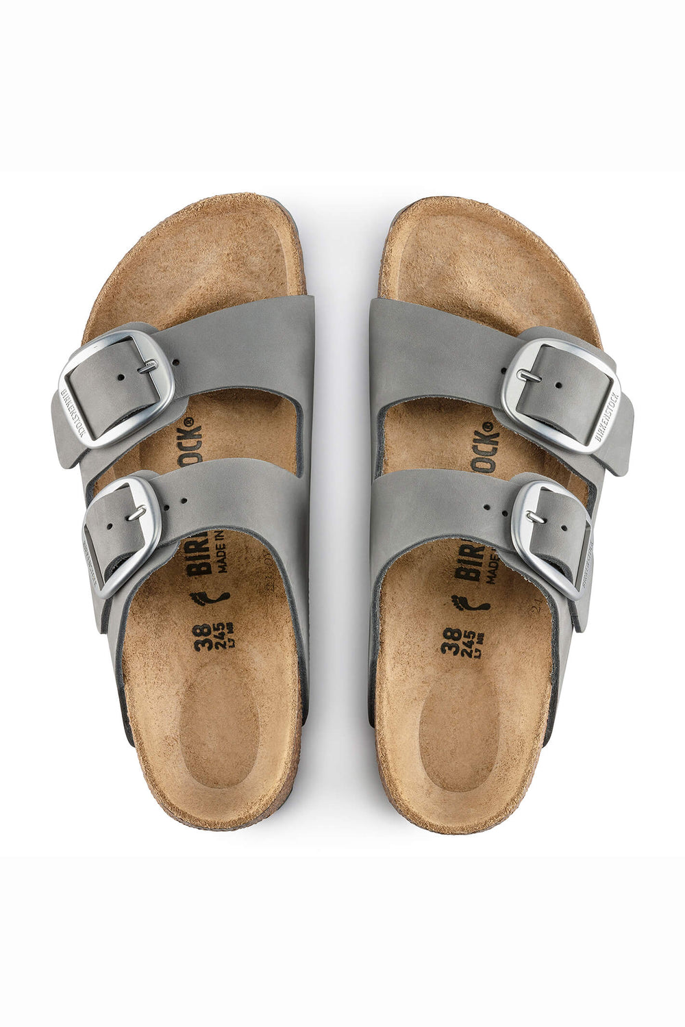 Birkenstock Arizona 1022154 Nubuck Dove Grey Sandal - Shirley Allum Boutique