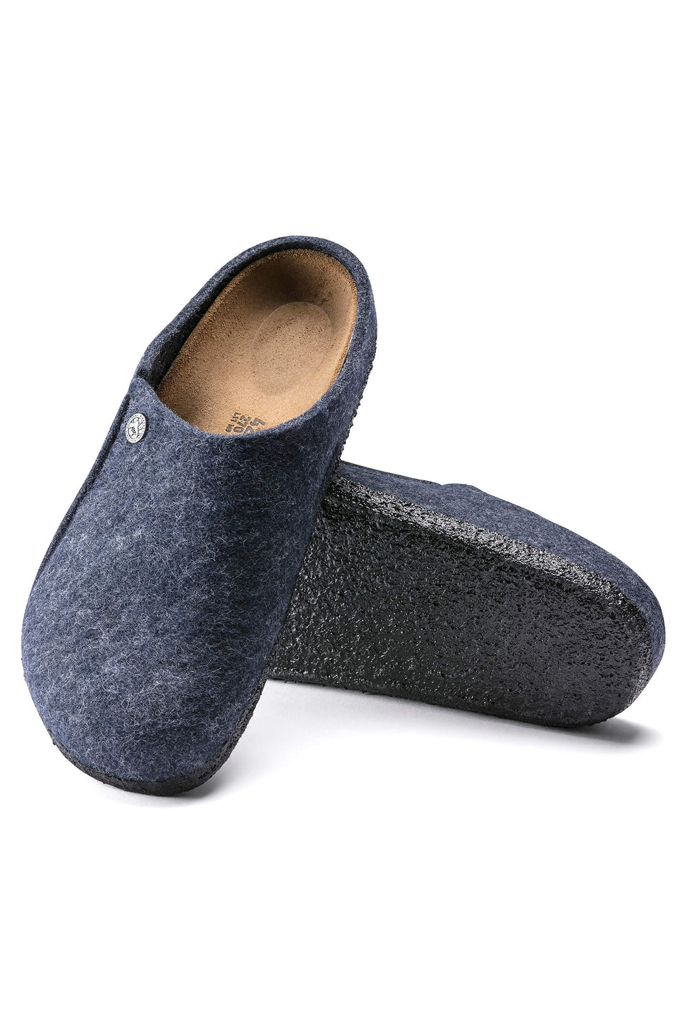 Birkenstock Zermatt Rivet 1017523 Dark Blue Narrow Fit Slipper - Shirley Allum Boutique