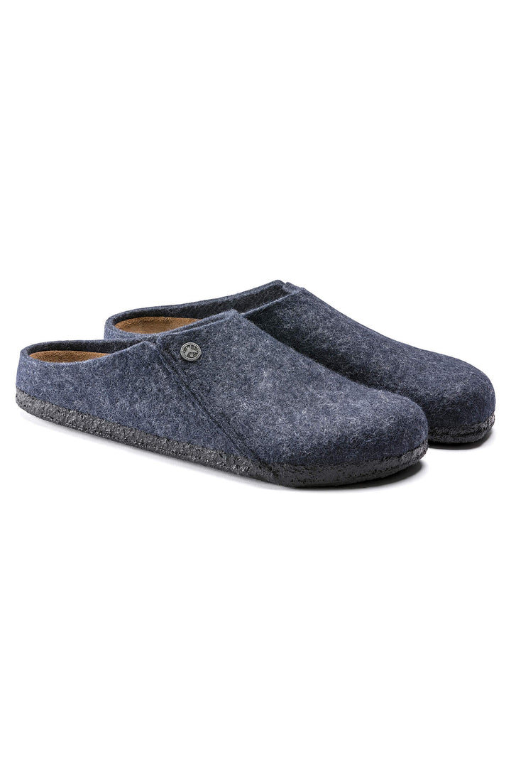 Birkenstock Zermatt Rivet 1017523 Dark Blue Narrow Fit Slipper - Shirley Allum Boutique