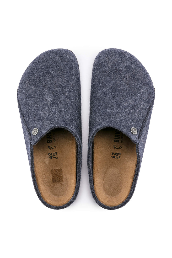 Birkenstock Zermatt Rivet 1017523 Dark Blue Narrow Fit Slipper - Shirley Allum Boutique