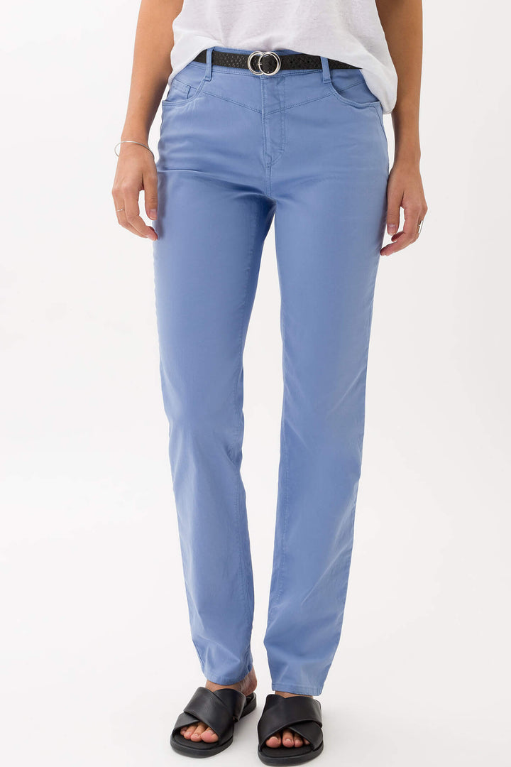 Brax 71-1458 27 Carola Blue Five Pocket Trousers - Shirley Allum Boutique