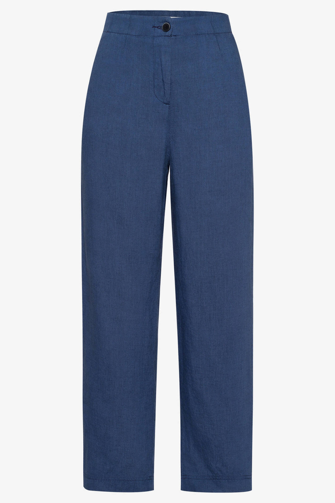Brax 71-2208-23 Maine S Indigo Blue Wide Leg Cropped Trousers - Shirley Allum Boutique