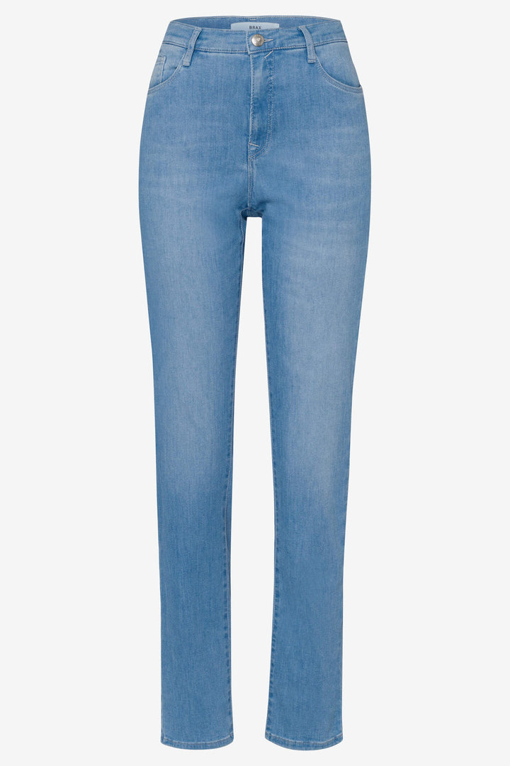 Brax 71-4008 19 Mary Light Blue Denim Slim Fit Straight Cut Jeans - Shirley Allum Boutique