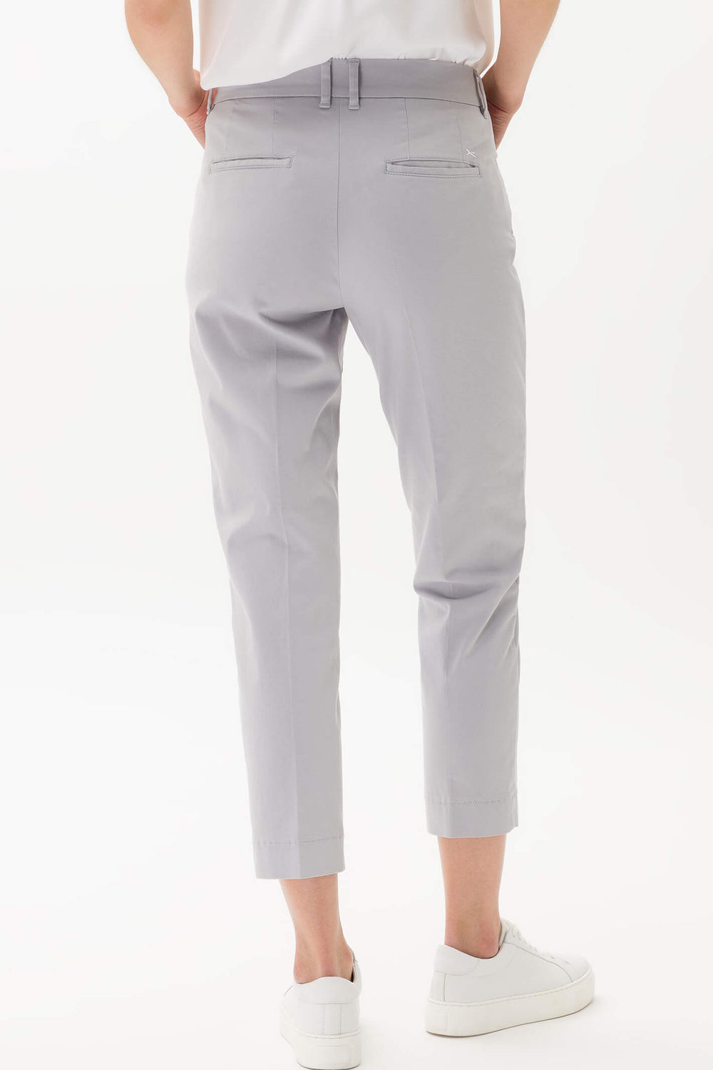 Brax 72-1458 09 Mara S Light Grey Slim Fit Trousers - Shirley Allum Boutique