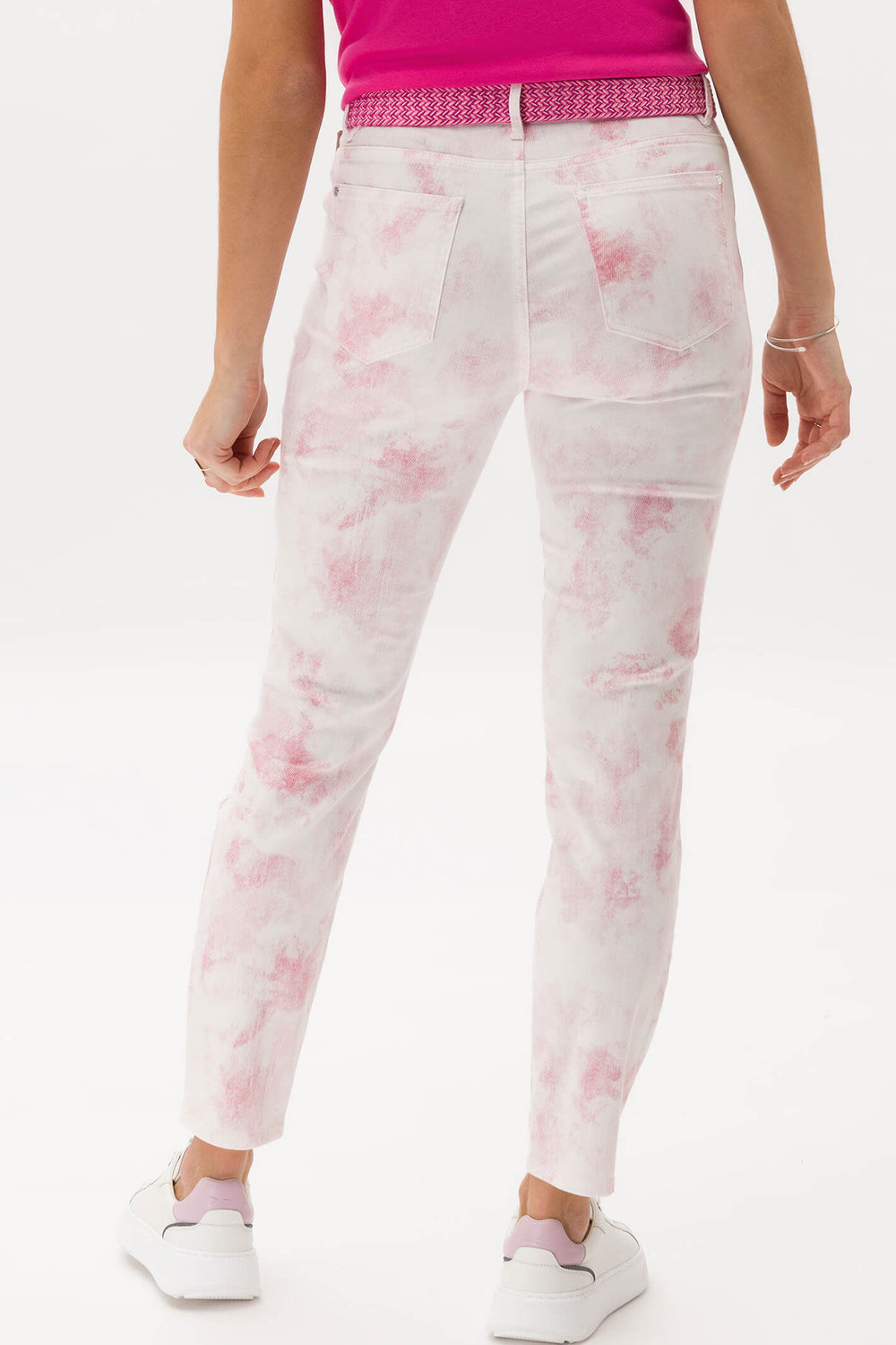 Brax 72-6078 87 Shakira S French Rose Patterned Skinny Fit Jeans - Shirley Allum Boutique