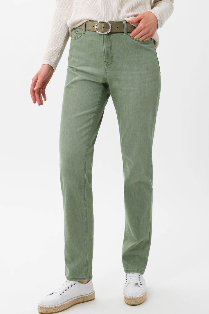 Brax Carola 74-4007-34 Blue Planet Green Jeans - Shirley Allum Boutique