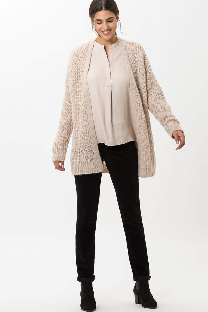 Brax Carola 75-1037 02 Black Velvet Motion Jeans - Shirley Allum Boutique