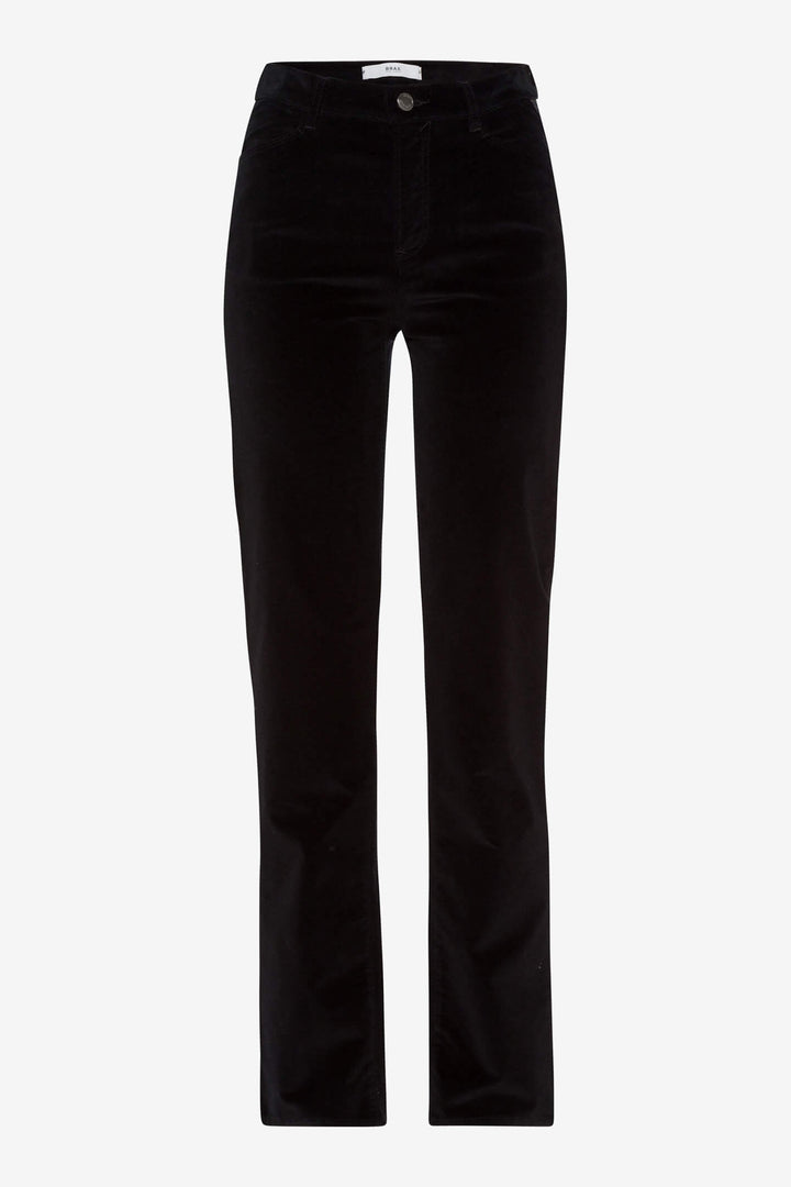 Brax Carola 75-1037 02 Black Velvet Motion Jeans - Shirley Allum Boutique
