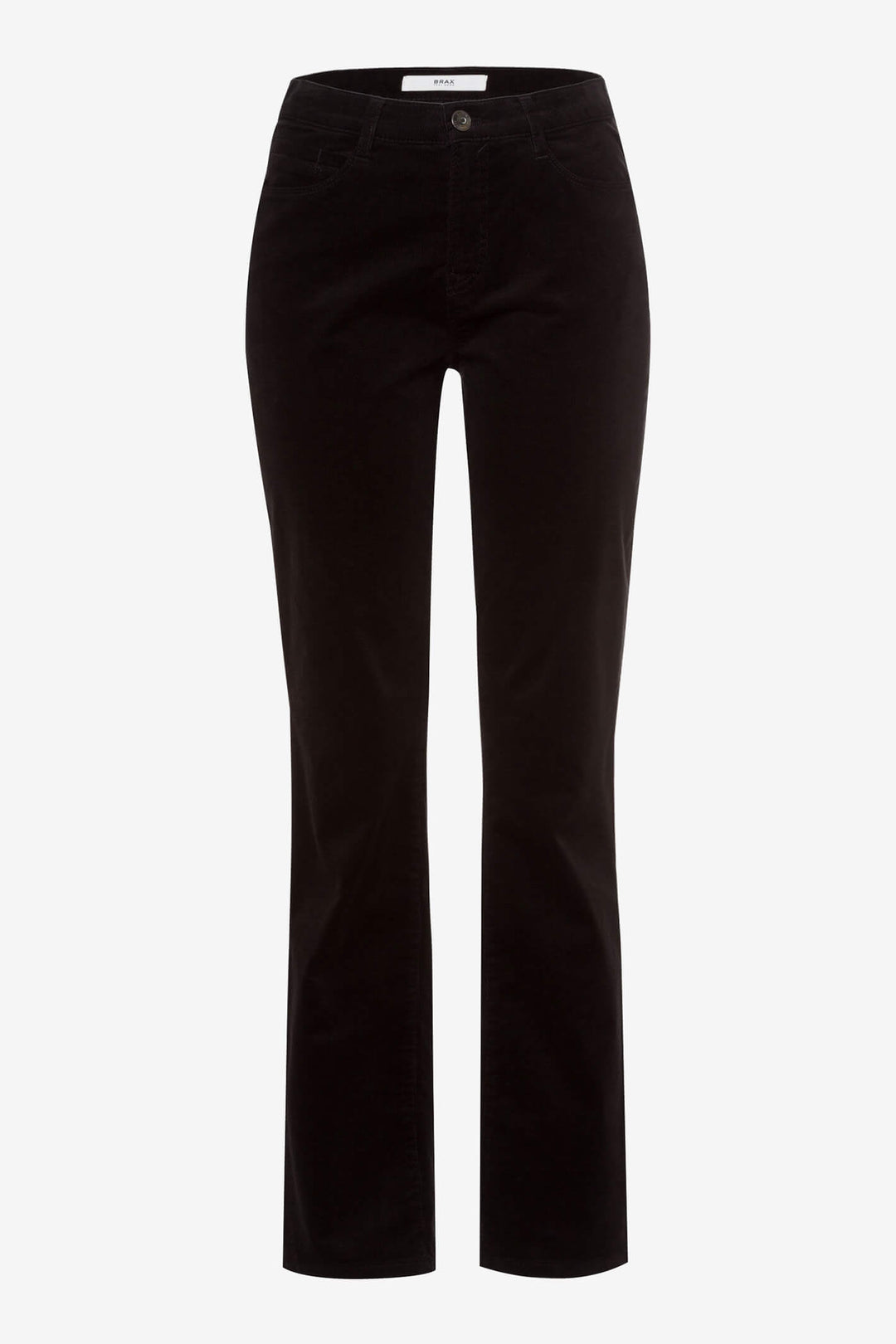 Brax Carola 75-1737 02 Cosy Corduroy Black Trouser - Shirley Allum Boutique