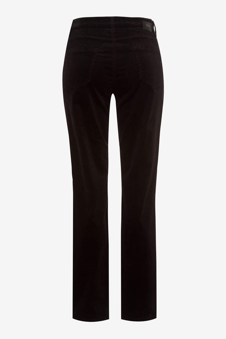 Brax Carola 75-1737 02 Cosy Corduroy Black Trouser - Shirley Allum Boutique