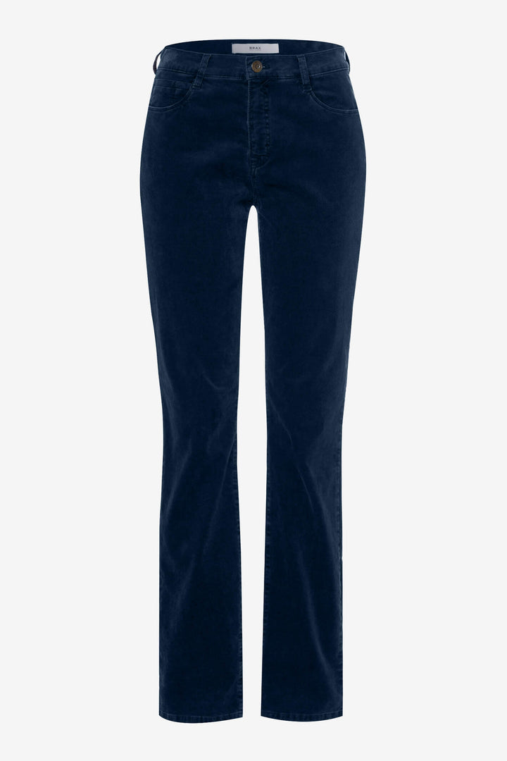 Brax Carola 75-1737/22 Navy Straight Fit Corduroy Jeans - Shirley Allum Boutique