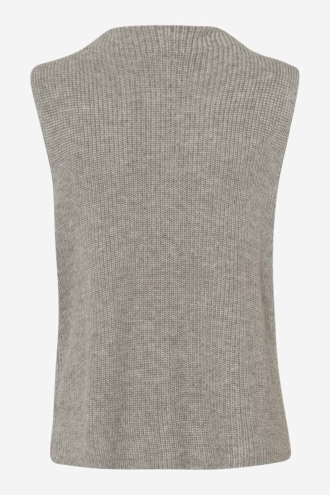 Brax Emilia 35-9059 07 Grey Turtleneck Sleeveless Jumper - Shirley Allum Boutique